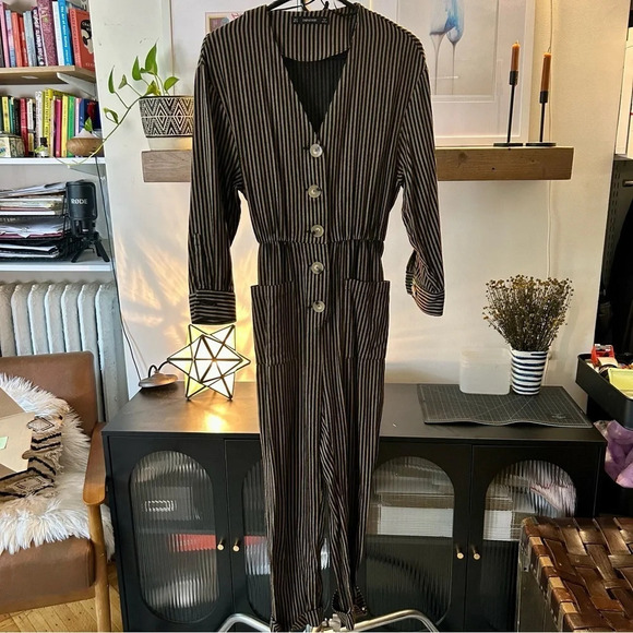 Zara Women's Long-Sleeved Jumpsuit - Picture 4 of 12